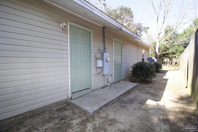 view of property entrance