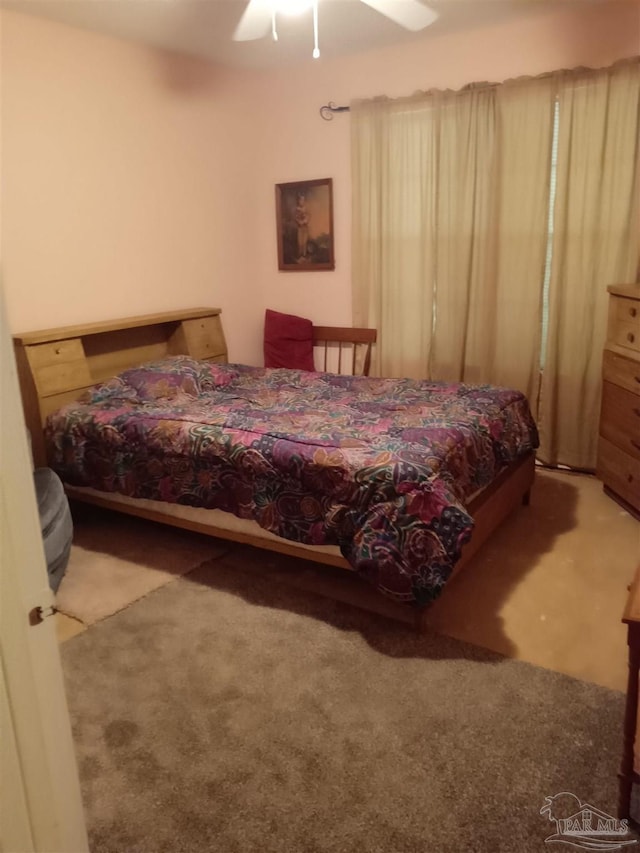 4801 Berryhill Rd, Milton, FL 32570 - carpeted bedroom featuring ceiling fan