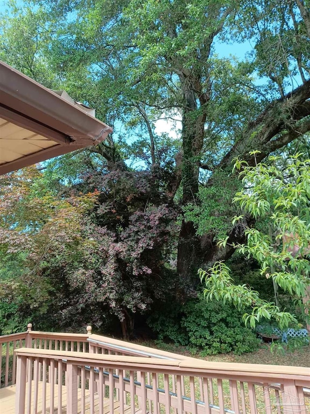 4801 Berryhill Rd, Milton, FL 32570 - view of yard featuring a wooden deck