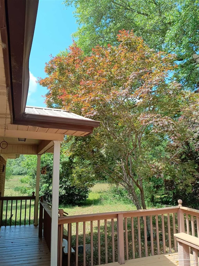 4801 Berryhill Rd, Milton, FL 32570 - view of wooden deck