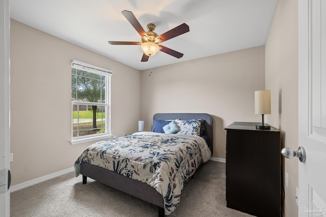 5661 Maggie Rose Cir, Milton, FL 32570 - bedroom with carpet flooring and a ceiling fan