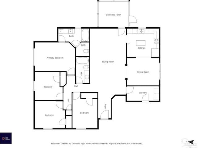 5661 Maggie Rose Cir, Milton, FL 32570 - view of room layout