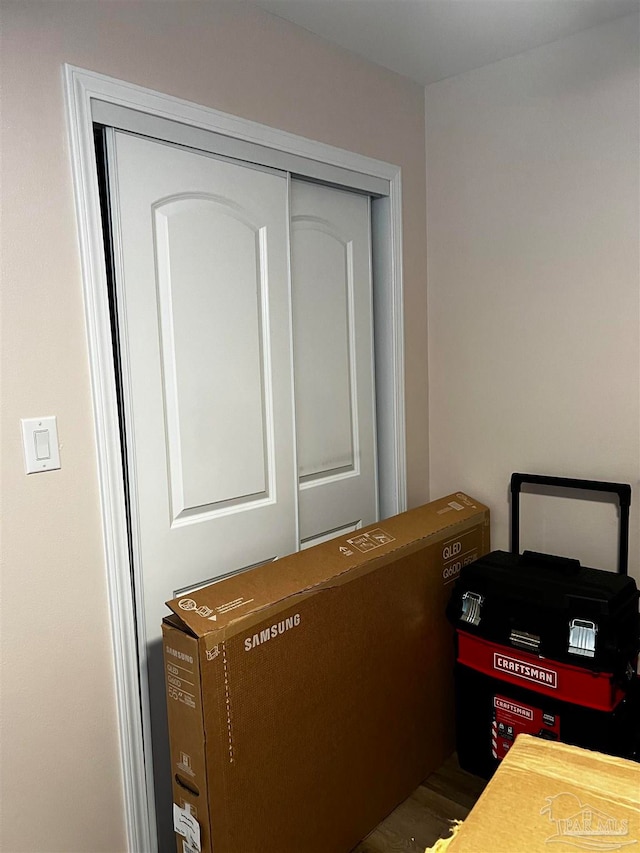 bedroom with a closet