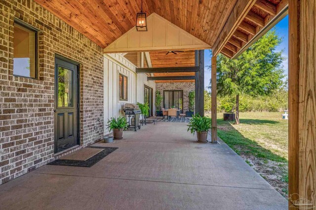 3720 Arbor Ridge Rd, Pace, FL 32571 - view of patio / terrace featuring grilling area