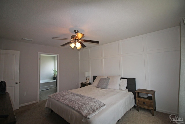 9453 Lutoo Ln, Pensacola, FL 32526 - bedroom featuring light carpet and a ceiling fan