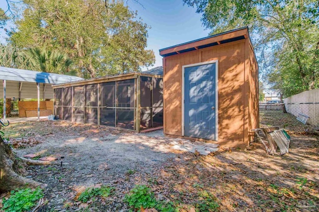 view of outbuilding