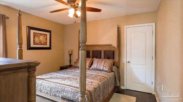 1462 Camrose Pl, Pensacola, FL 32534 - bedroom featuring dark wood-style flooring and a ceiling fan