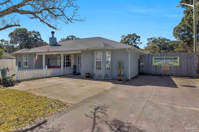 view of ranch-style home