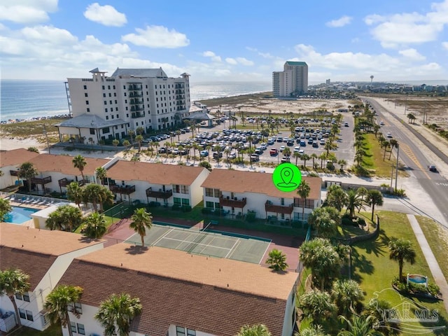 8425 Gulf Blvd Unit 206, Navarre Beach, FL 32566 - drone / aerial view featuring a water view