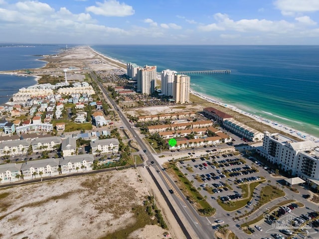 8425 Gulf Blvd Unit 206, Navarre Beach, FL 32566 - aerial view with a water view and a view of the beach