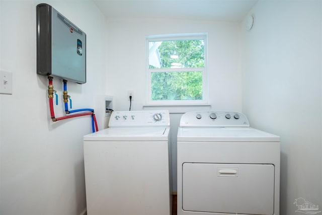 laundry area featuring independent washer and dryer