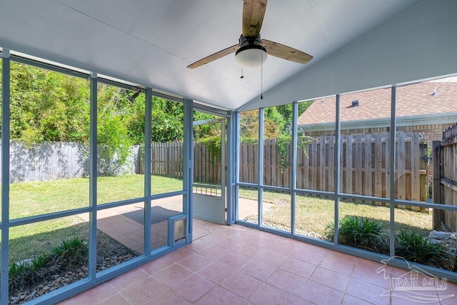 3117 Albert Ct, Pensacola, FL 32504 - unfurnished sunroom featuring plenty of natural light and a ceiling fan