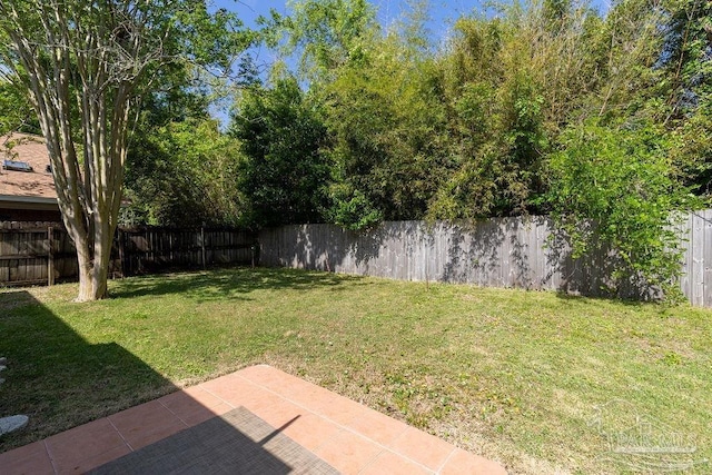 3117 Albert Ct, Pensacola, FL 32504 - view of yard featuring a fenced backyard and a patio area