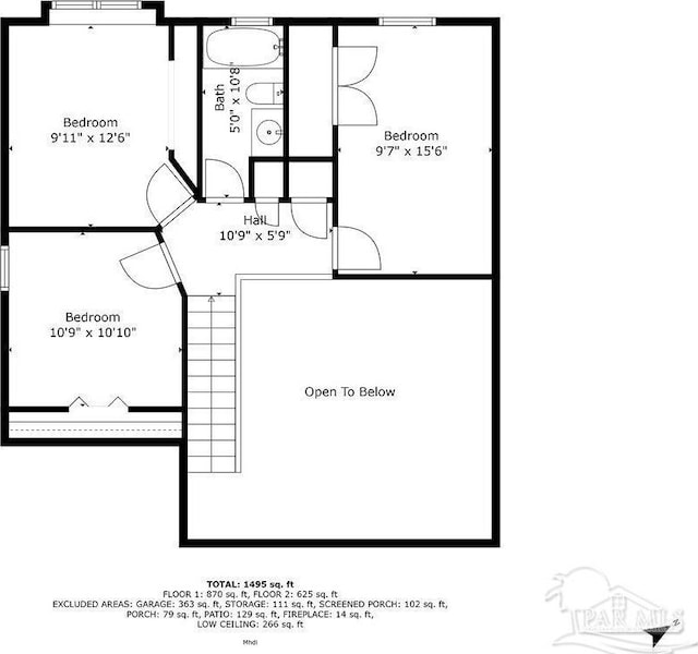 3117 Albert Ct, Pensacola, FL 32504 - plan