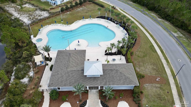 drone / aerial view