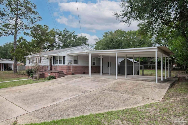 view of back of property