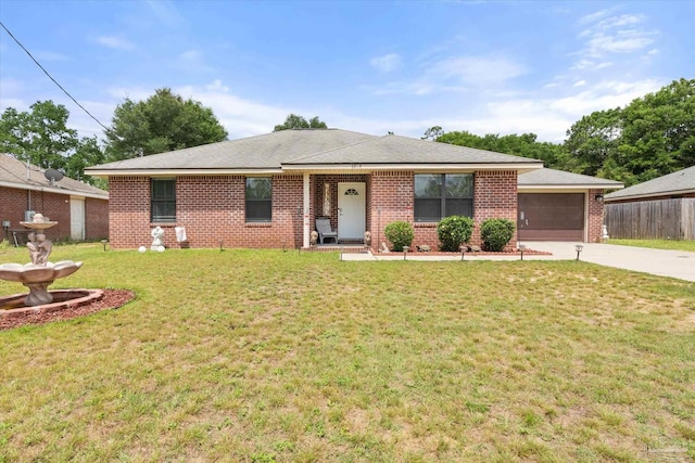 6819 Old W Ln, Milton, FL 32570 - single story home featuring driveway, brick siding, and a garage