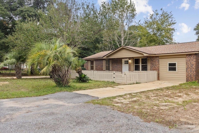 view of ranch-style home