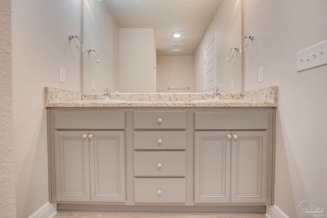 bathroom featuring vanity