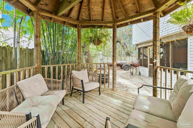 view of sunroom / solarium