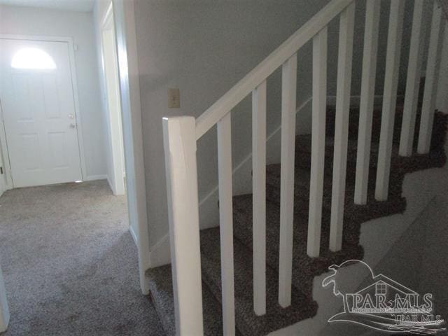 stairs with carpet