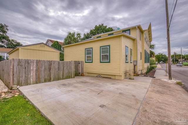 exterior space with a patio area