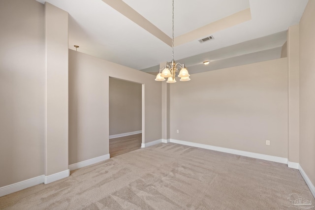 1804 Twin Pine Blvd, Gulf Breeze, FL 32563 - carpeted spare room featuring a chandelier and baseboards