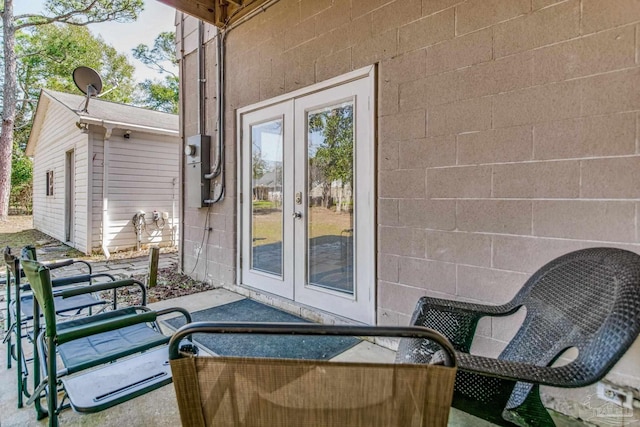 view of patio / terrace with french doors