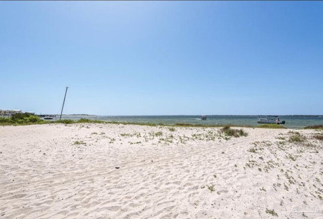 property view of water with a view of the beach