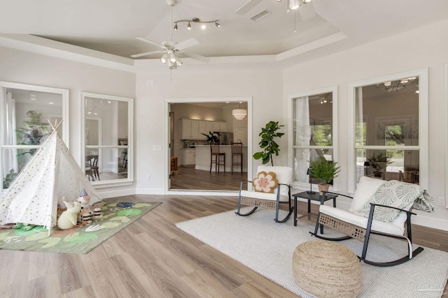 sunroom featuring visible vents
