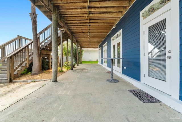 view of patio / terrace with french doors