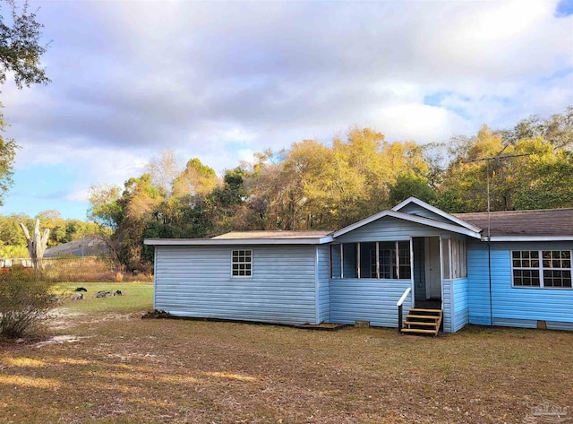 view of rear view of property