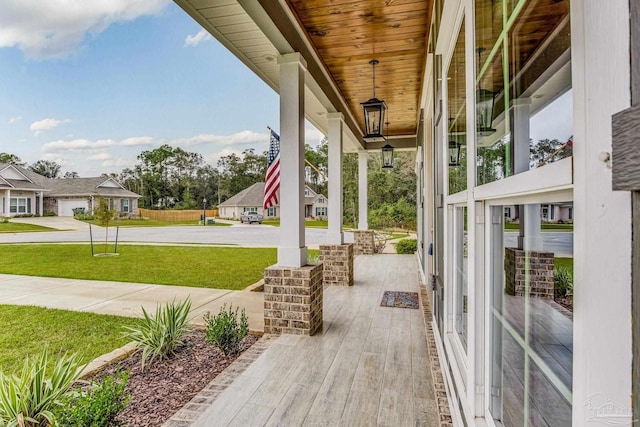 view of patio / terrace featuring covered porch