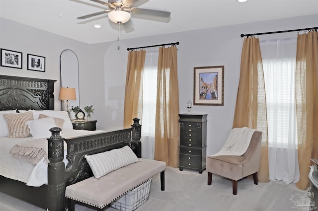 9668 Nature Creek Blvd, Pensacola, FL 32526 - carpeted bedroom featuring multiple windows and ceiling fan