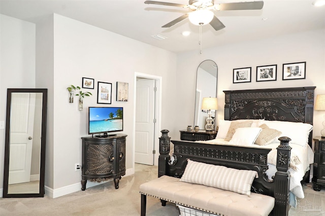 9668 Nature Creek Blvd, Pensacola, FL 32526 - bedroom with carpet and ceiling fan
