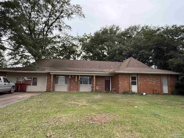 5325 Bob Sikes Blvd, Jay, FL 32565 - single story home featuring brick siding and a front lawn