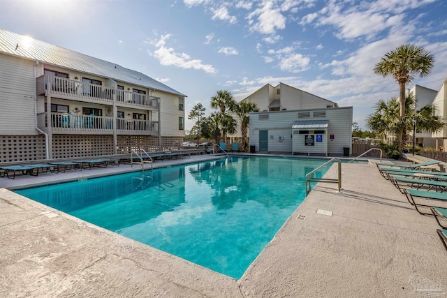 pool featuring a patio