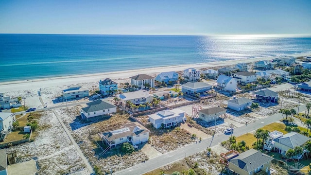 1112 Maldonado Dr, Pensacola Beach, FL 32561 - drone / aerial view with a view of the beach and a water view