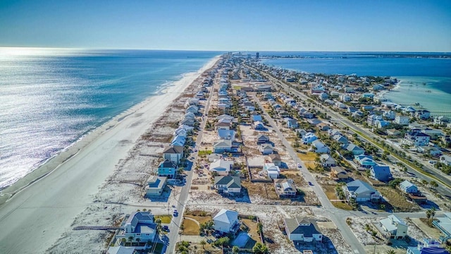 1112 Maldonado Dr, Pensacola Beach, FL 32561 - aerial view with a view of the beach and a water view
