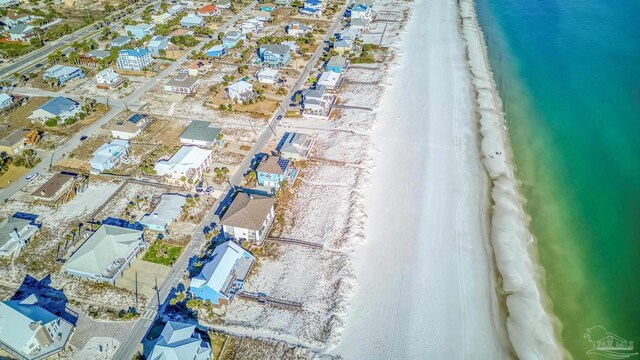 1112 Maldonado Dr, Pensacola Beach, FL 32561 - aerial view featuring a view of the beach and a water view