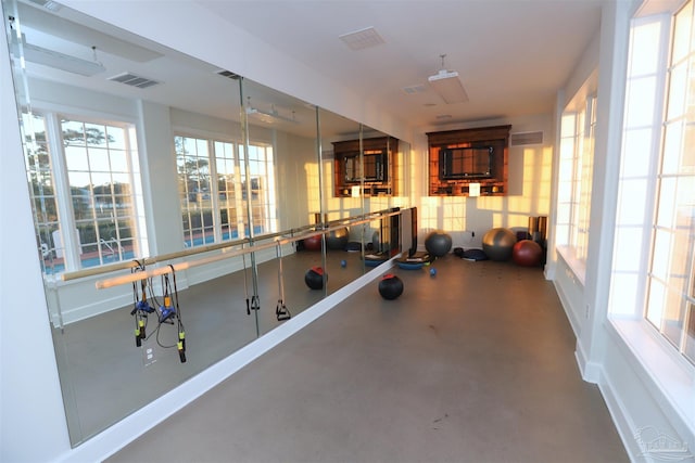 view of workout room