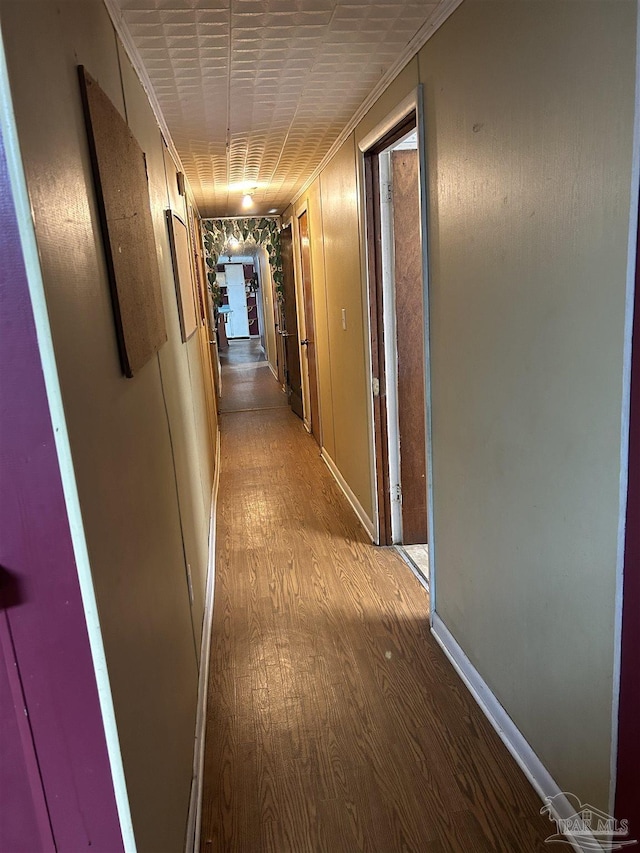 6232 Jalyn Rd, Pensacola, FL 32503 - hall featuring baseboards and wood finished floors