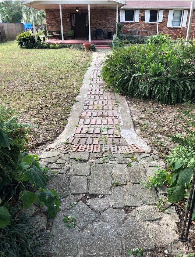 6232 Jalyn Rd, Pensacola, FL 32503 - view of yard with fence