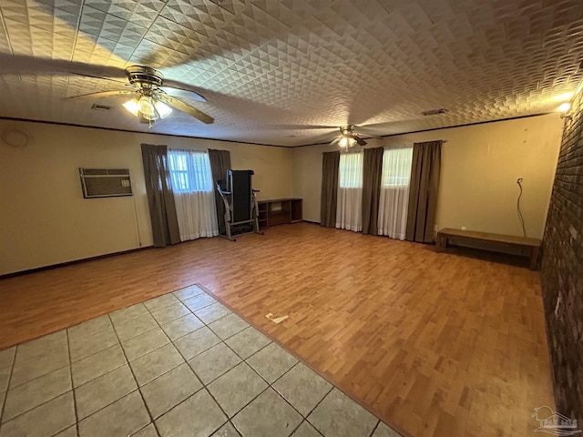 6232 Jalyn Rd, Pensacola, FL 32503 - spare room with a ceiling fan, visible vents, and wood finished floors
