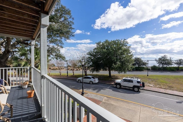 view of balcony