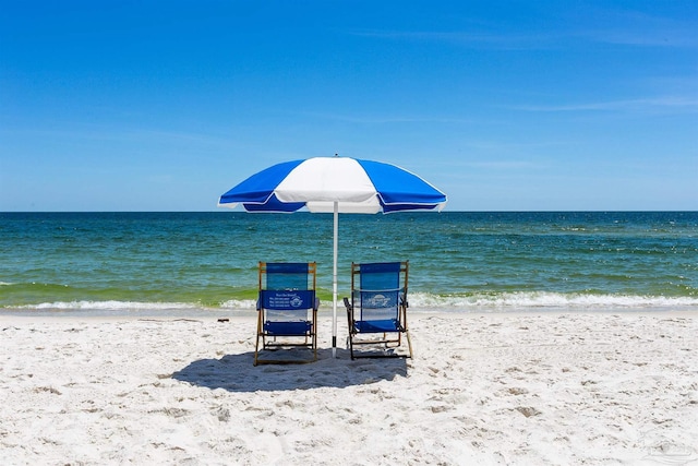 water view featuring a view of the beach