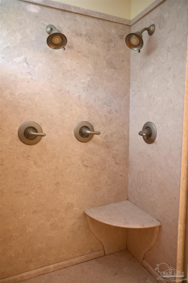 bathroom with walk in shower