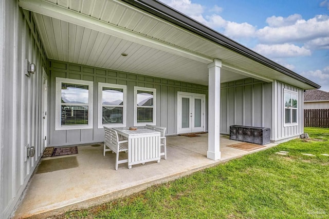 5534 Blake Ln, Pace, FL 32571 - view of patio featuring french doors