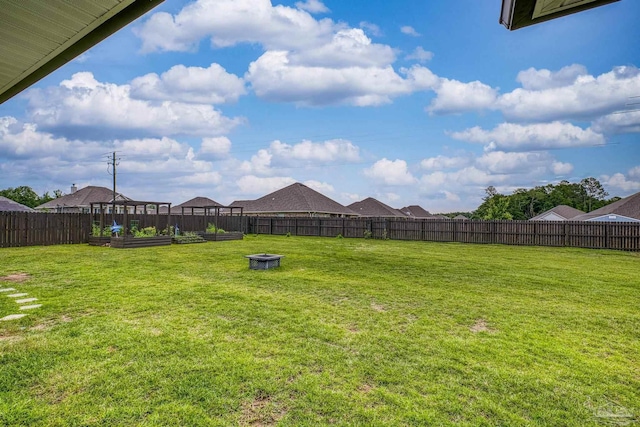 5534 Blake Ln, Pace, FL 32571 - view of yard with a garden