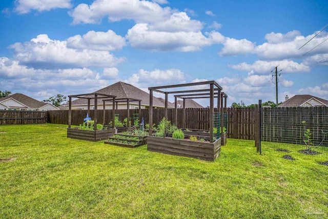 5534 Blake Ln, Pace, FL 32571 - view of yard with a garden